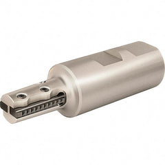 Vargus - 28.4mm Cut Diam, 43mm Max Hole Depth, 25mm Shank Diam, Internal/External Indexable Thread Mill - Insert Style R25, 4 Inserts, Toolholder Style RTMNC, 103mm OAL - Industrial Tool & Supply