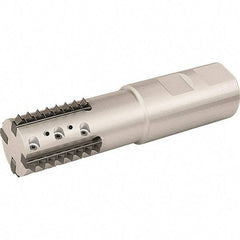 Vargus - 24.5mm Cut Diam, 43mm Max Hole Depth, 25mm Shank Diam, Internal/External Indexable Thread Mill - Insert Style R41, 2 Inserts, Toolholder Style RTMC, 104mm OAL - Industrial Tool & Supply