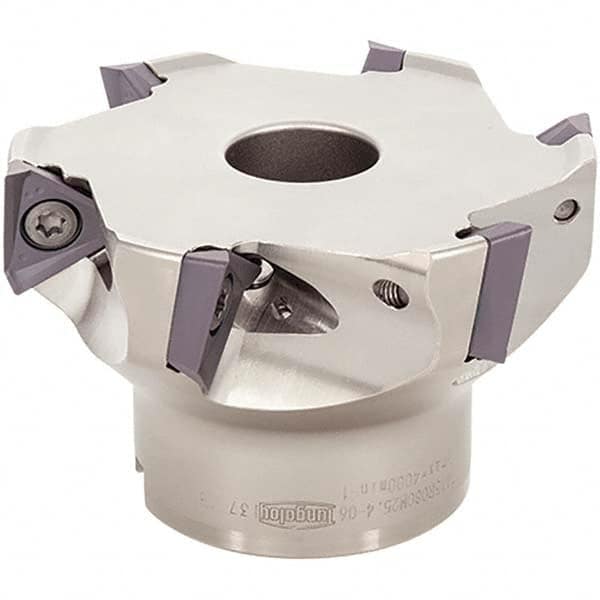 Tungaloy - 4" Cut Diam, 1-1/2" Arbor Hole Diam, Indexable Square-Shoulder Face Mill - Industrial Tool & Supply
