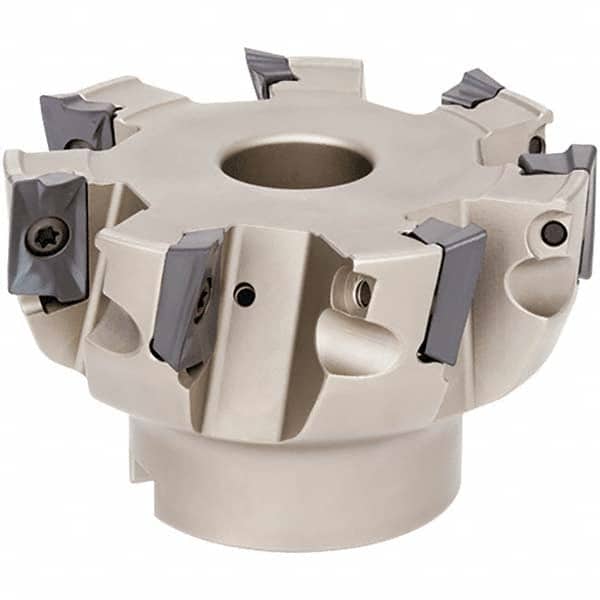 Tungaloy - 4" Cut Diam, 1-1/2" Arbor Hole Diam, Indexable Square-Shoulder Face Mill - Industrial Tool & Supply