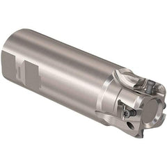 Seco - 1-1/2" Cut Diam, 12mm Max Depth of Cut, 1-1/2" Shank Diam, 120mm OAL, Indexable Square Shoulder Slot Milling End Mill - LOEX12 Inserts, Weldon Shank, 90° Lead Angle, Through Coolant, Series 217.94-12 - Industrial Tool & Supply