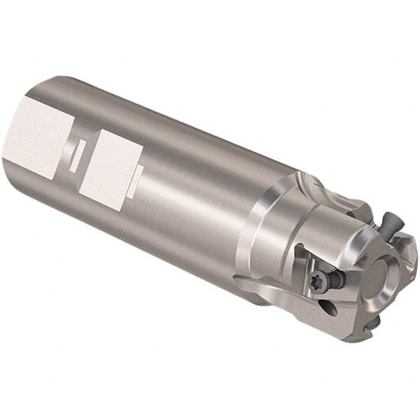 Seco - 32mm Cut Diam, 12mm Max Depth of Cut, 32mm Shank Diam, 110mm OAL, Indexable Square Shoulder Slot Milling End Mill - LOEX12 Inserts, Weldon Shank, 90° Lead Angle, Through Coolant, Series 217.94-12 - Industrial Tool & Supply