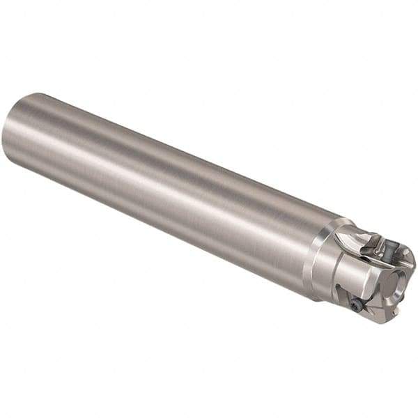 Seco - 32mm Cut Diam, 12mm Max Depth of Cut, 32mm Shank Diam, 195mm OAL, Indexable Square Shoulder Slot Milling End Mill - LOEX12 Inserts, Straight Shank, 90° Lead Angle, Through Coolant, Series 217.94-12 - Industrial Tool & Supply