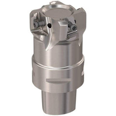 Seco - 44mm Cut Diam, 12mm Max Depth of Cut, 60mm OAL, Indexable Square Shoulder Slot Milling End Mill - LOEX12 Inserts, C4 Modular Connection, 90° Lead Angle, Through Coolant, Series 217.94-12 - Industrial Tool & Supply