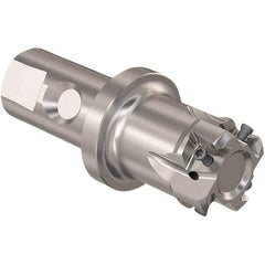 Seco - 40mm Cut Diam, 12mm Max Depth of Cut, 32mm Shank Diam, 120mm OAL, Indexable Square Shoulder Slot Milling End Mill - LOEX12 Inserts, Weldon Shank, 90° Lead Angle, Through Coolant, Series 217.94-12 - Industrial Tool & Supply