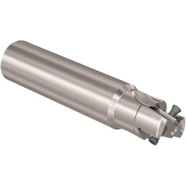 Seco - 25mm Cut Diam, 12mm Max Depth of Cut, 25mm Shank Diam, 170mm OAL, Indexable Square Shoulder Slot Milling End Mill - LOEX12 Inserts, Straight Shank, 90° Lead Angle, Through Coolant, Series 217.94-12 - Industrial Tool & Supply