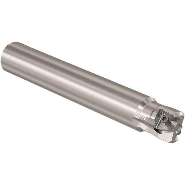 Seco - 1" Cut Diam, 12mm Max Depth of Cut, 1" Shank Diam, 170mm OAL, Indexable Square Shoulder Slot Milling End Mill - LOEX12 Inserts, Straight Shank, 90° Lead Angle, Through Coolant, Series 217.94-12 - Industrial Tool & Supply