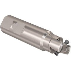 Seco - 25mm Cut Diam, 12mm Max Depth of Cut, 25mm Shank Diam, 101mm OAL, Indexable Square Shoulder Slot Milling End Mill - LOEX12 Inserts, Weldon Shank, 90° Lead Angle, Through Coolant, Series 217.94-12 - Industrial Tool & Supply