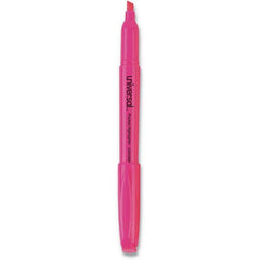 UNIVERSAL - Markers & Paintsticks Type: Highlighters Color: Fluorescent Pink - Industrial Tool & Supply