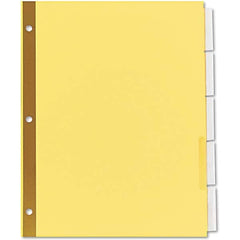 UNIVERSAL - Tabs, Indexes & Dividers Indexes & Divider Type: Customizable Size: 8-1/2 x 11 - Industrial Tool & Supply