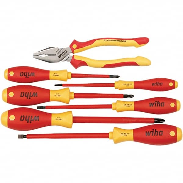 Wiha - 7 Piece Insulated Hand Tool Set - Industrial Tool & Supply