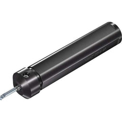 Vargus - Internal Thread, Neutral Cut, 7/8" Shank Width x 7/8" Shank Height Indexable Threading Toolholder - 3.29" OAL, M4/MS4 Insert Compatibility, MHC Toolholder, Series Microscope Round 4 Flats - Industrial Tool & Supply