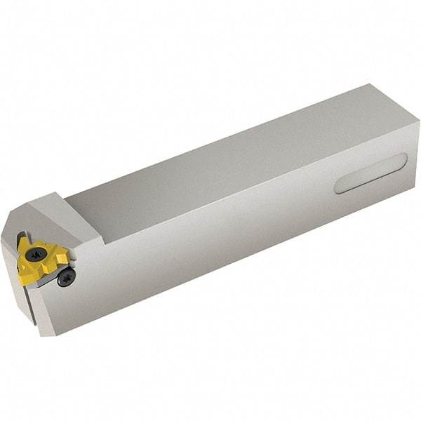 Vargus - External Thread, Right Hand Cut, 1" Shank Width x 1" Shank Height Indexable Threading Toolholder - 6" OAL, 4FER Insert Compatibility, AL Toolholder, Series F Style - Industrial Tool & Supply
