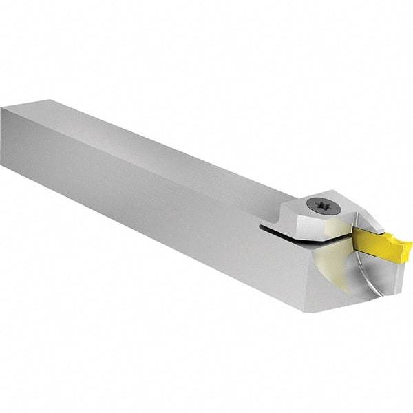 Vargus - External Thread, Right Hand Cut, 16mm Shank Width x 16mm Shank Height Indexable Threading Toolholder - 125mm OAL, VGD3.0ER Insert Compatibility, VGE Toolholder, Series VG-Cut - Industrial Tool & Supply