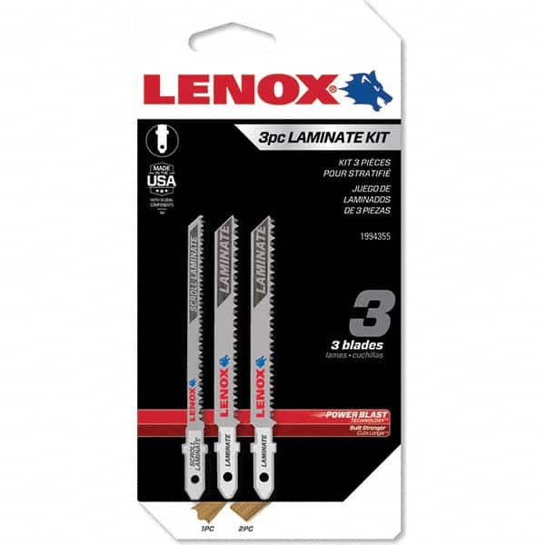 Lenox - Jig Saw Blade Sets Blade Material: Bi-Metal Minimum Blade Length (Inch): 3-1/2 - Industrial Tool & Supply