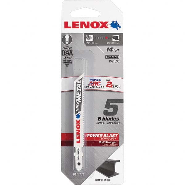 Lenox - Jig Saw Blades Blade Material: Bi-Metal Blade Length (Inch): 3-5/8 - Industrial Tool & Supply