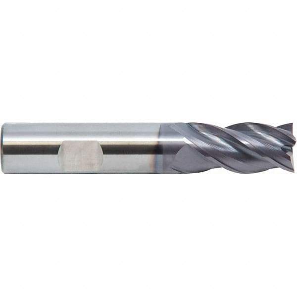 M.A. Ford - 1", 4 Flute, Single End, Solid Carbide, 0.015" Corner Radius End Mill - 4" OAL, 35, 38° Helix, Right Hand Flute, 1-1/2" LOC, Right Hand Cut - Industrial Tool & Supply