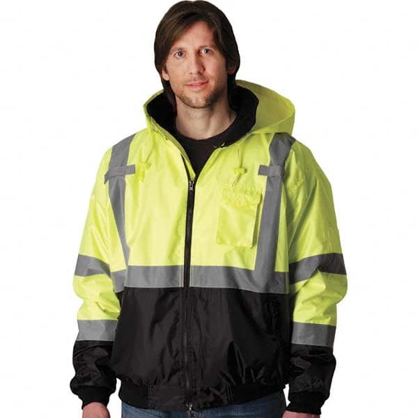 PIP - Size S Yellow High Visibility Jacket - Industrial Tool & Supply