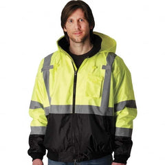 PIP - Size S Yellow High Visibility Jacket - Industrial Tool & Supply