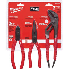 Milwaukee Tool - Plier Sets Set Type: Plier Set Number of Pieces: 3.000 - Industrial Tool & Supply