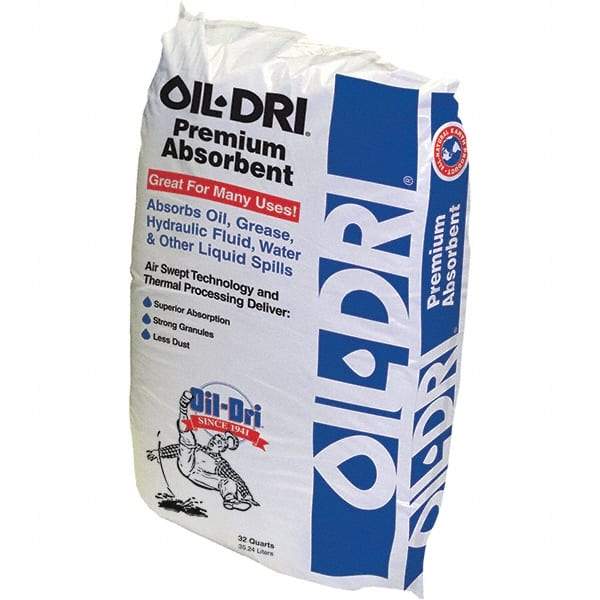 Oil-Dri - 32 Qt Bag Clay Granular Absorbent - Universal Use - Industrial Tool & Supply