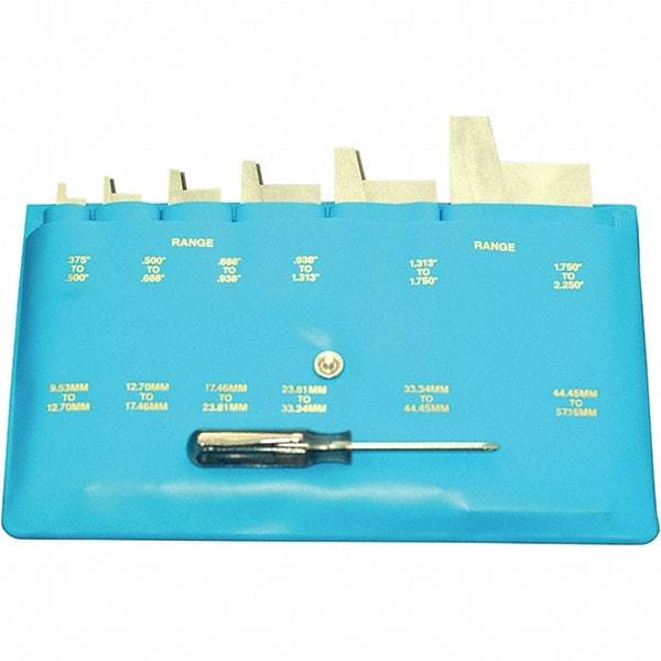 Mitutoyo - Adjustable Parallel Sets Minimum Length (Inch): 1-11/16 Maximum Length (Inch): 5 - Industrial Tool & Supply