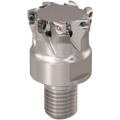 Seco - 31.5mm Cut Diam, 0.8mm Max Depth, M20 Modular Connection Indexable High-Feed End Mill - Screw Holding Method, LP..06 Insert, R217.21 Toolholder, Through Coolant - Industrial Tool & Supply