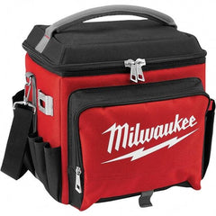 Milwaukee Tool - 21.65 Qt Cooler Bag - 1680D Ballistic Nylon, Red/Black - Industrial Tool & Supply