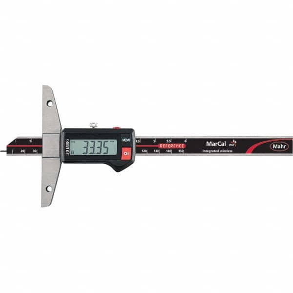 Mahr - Electronic Depth Gages Minimum Measurement (mm): 0.01 Minimum Measurement (Decimal Inch): 0.0000 - Industrial Tool & Supply
