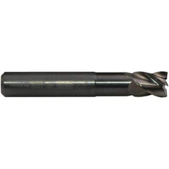 Emuge - 10mm Diam, 13mm LOC, 3 Flute Solid Carbide Roughing & Finishing End Mill - CrN Finish, 72mm OAL, 10mm Shank Diam, Cylindrical Shank, 40° Helix, Long Length - Industrial Tool & Supply