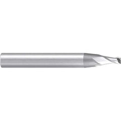 Emuge - 4° Taper Angle per Side, 4mm Small End Diam, 8mm LOC, Solid Carbide 2 Flute Tapered Corner Radius End Mill - 63mm OAL, 8mm Shank Diam, Spiral Flute, 30° Helix - Industrial Tool & Supply