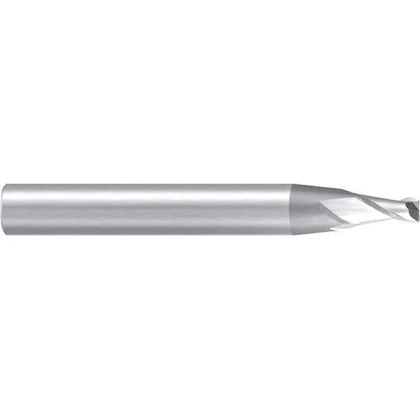 Emuge - 6° Taper Angle per Side, 4mm Small End Diam, 8mm LOC, Solid Carbide 2 Flute Tapered Corner Radius End Mill - 63mm OAL, 8mm Shank Diam, Spiral Flute, 30° Helix - Industrial Tool & Supply