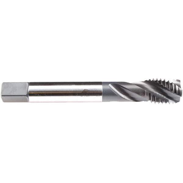Emuge - M24x3.00 M 3 Flute 6H Modified Bottoming Spiral Flute Tap - High Speed Steel, NE2 Finish, 160mm OAL, Right Hand Flute, Right Hand Thread, Series C4933200 - Industrial Tool & Supply