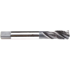 Emuge - M24x3.00 M 3 Flute 6H Modified Bottoming Spiral Flute Tap - High Speed Steel, NE2 Finish, 160mm OAL, Right Hand Flute, Right Hand Thread, Series C4933200 - Industrial Tool & Supply