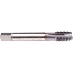 Emuge - M24x3.00 M 3 Flute 6H Plug Spiral Flute Tap - High Speed Steel, TiCN Finish, 160mm OAL, Right Hand Flute, Right Hand Thread, Series C1579300 - Industrial Tool & Supply