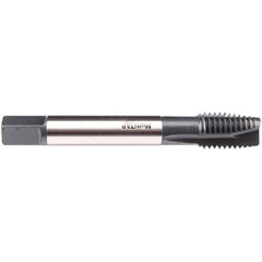 Emuge - 7/8-9 UNC 4 Flute 2B/3B Plug Spiral Flute Tap - High Speed Steel, NE2 Finish, 5.512" OAL, Right Hand Flute, Right Hand Thread, Series CU497300 - Industrial Tool & Supply