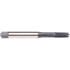 Emuge - #8-36 UNF 3 Flute 2B/3B Plug Spiral Flute Tap - High Speed Steel, NE2 Finish, 2.48" OAL, Right Hand Flute, Right Hand Thread, Series BU497300 - Exact Industrial Supply