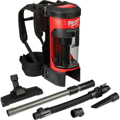 Milwaukee Tool - 1 Gal Capacity, Cordless Backpack Vacuum Cleaner - Industrial Tool & Supply