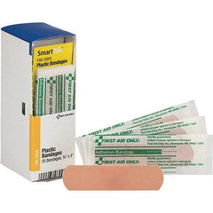 PRO-SAFE - 1-1/2" Long x 1-7/8" Wide, General Purpose Wound Care - White, Plastic Bandage - Industrial Tool & Supply