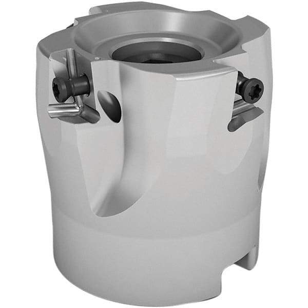 Seco - 3 Inserts, 32mm Cut Diam, 16mm Arbor Diam, 8mm Max Depth of Cut, Indexable Square-Shoulder Face Mill - 90° Lead Angle, 35mm High, LOEX08.. Insert Compatibility, Through Coolant, Series 220.94-08 - Industrial Tool & Supply