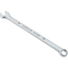 Blackhawk by Proto - 1/4" 12 Point Offset Combination Wrench - 15° Offset Angle, 4" OAL, Steel, Satin Finish - Industrial Tool & Supply