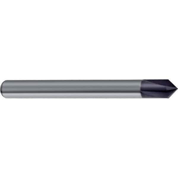 Guhring - 10mm Diam 4 Flute Single End Solid Carbide Chamfer Mill - Industrial Tool & Supply