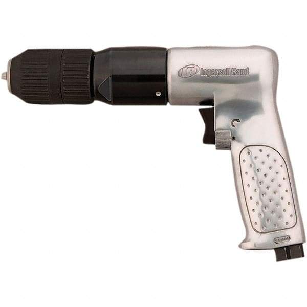 Ingersoll-Rand - 1/2" Reversible Keyless Chuck - Pistol Grip Handle, 5,000 RPM, 0.5 hp, 90 psi - Industrial Tool & Supply