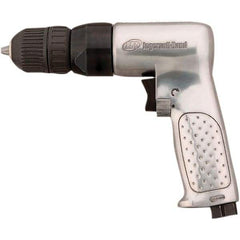 Ingersoll-Rand - 3/8" Reversible Keyless Chuck - Pistol Grip Handle, 2,000 RPM, 0.5 hp, 90 psi - Industrial Tool & Supply