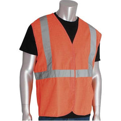 PIP - Size M Orange Solid General Purpose High Visibility Vest - Industrial Tool & Supply