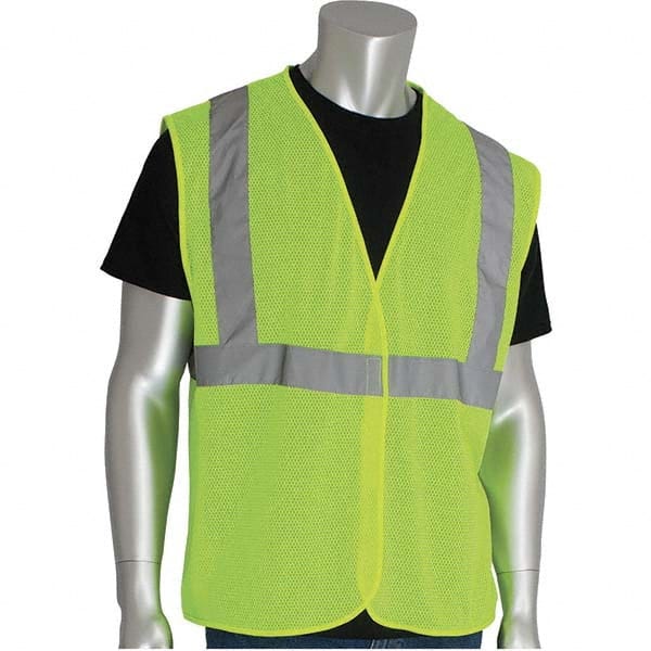 PIP - Size M Yellow Mesh General Purpose High Visibility Vest - Industrial Tool & Supply