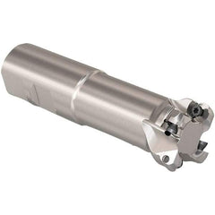 Seco - 28mm Cutting Diam, 32mm Shank Diam, 6mm Max Depth of Cut, Weldon Shank Indexable Copy End Mill - 4 Inserts, RP.. 1204 Insert, 217.29I-06 Toolholder, Steel, Through Coolant - Industrial Tool & Supply