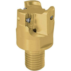 Seco - 40mm Cutting Diam, 7.5mm Max Depth of Cut, Modular Connection Indexable Copy End Mill - 3 Inserts, XP.. 12 Insert, 217.97-12 Toolholder, Steel, Through Coolant - Industrial Tool & Supply