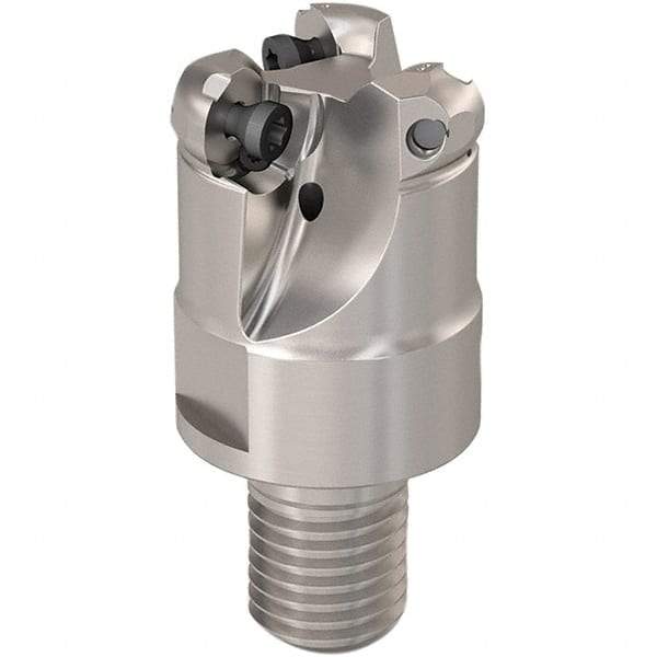 Seco - 20mm Cutting Diam, 6mm Max Depth of Cut, Modular Connection Indexable Copy End Mill - 3 Inserts, RP.. 1204 Insert, 217.29-06 Toolholder, Steel, Through Coolant - Industrial Tool & Supply
