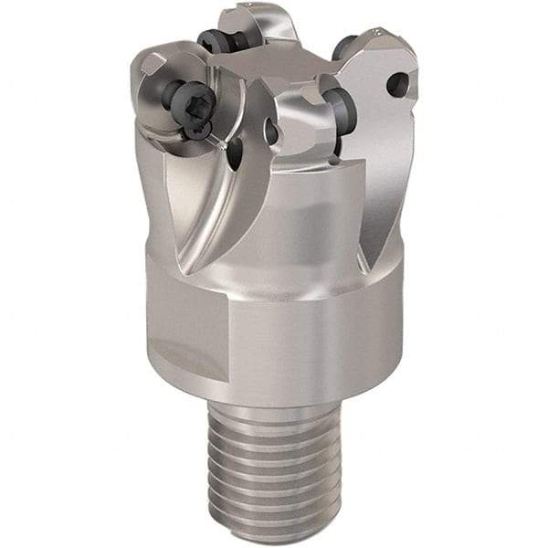 Seco - 23mm Cutting Diam, 6mm Max Depth of Cut, Modular Connection Indexable Copy End Mill - 4 Inserts, RP.. 1204 Insert, 217.29-06 Toolholder, Steel, Through Coolant - Industrial Tool & Supply
